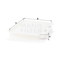 Фильтр салона MANN-FILTER CU 2622